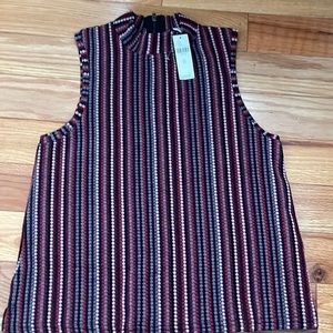 NWT Anthropologie Mock Neck Tank